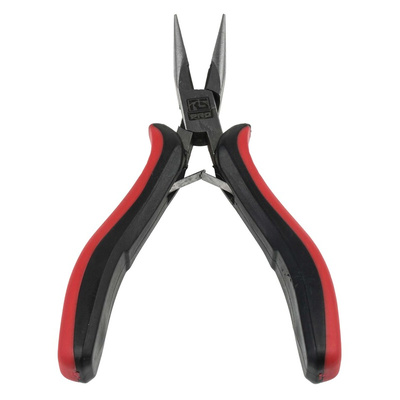 RS PRO Long Nose Pliers, 5.7 in Overall, Straight Tip
