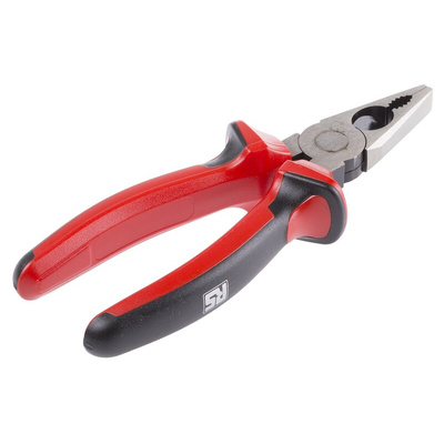 RS PRO Combination Pliers, 160 mm Overall, Straight Tip