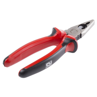 RS PRO Combination Pliers, 180 mm Overall, Straight Tip