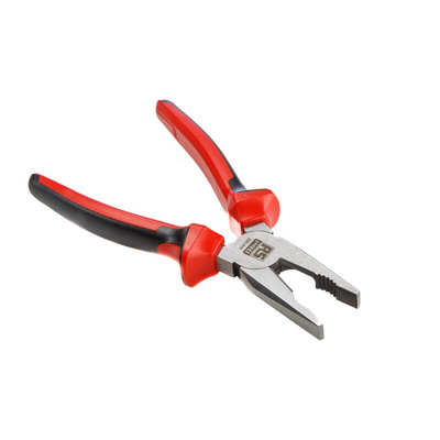 RS PRO Combination Pliers, 200 mm Overall, Straight Tip