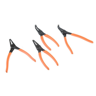 Bahco 4-Piece Circlip Plier Set, 250 mm Overall