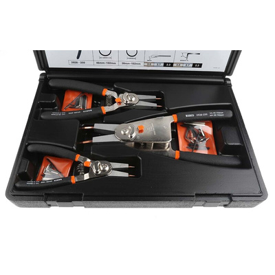 Bahco 3-Piece Circlip Plier Set, 300 mm Overall