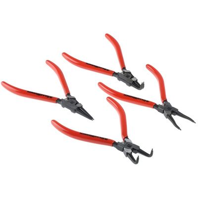 GearWrench Circlip Pliers, Bent, Straight Tip, 7 in Overall