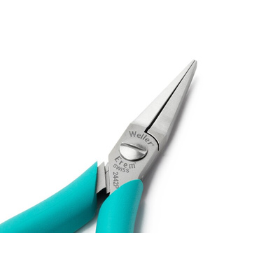 Weller Erem 2442 Flat Nose Pliers, 146 mm Overall, Straight Tip, 33.5mm Jaw, ESD