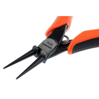 Bahco Round Nose Pliers, 135 mm Overall, 22mm Jaw