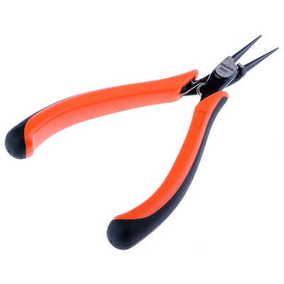 Bahco Round Nose Pliers, 135 mm Overall, 22mm Jaw