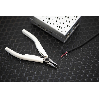 Lindstrom 7490 Flat Nose Pliers, 120 mm Overall, Straight Tip, 20mm Jaw