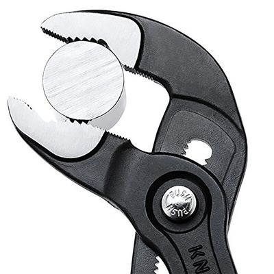 Knipex Cobra® Water Pump Pliers, 180 mm Overall, Angled, Straight Tip, 36mm Jaw