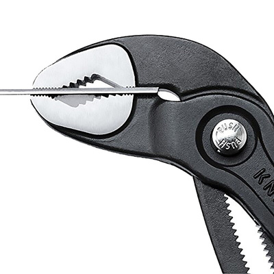 Knipex Cobra® Water Pump Pliers, 180 mm Overall, Angled, Straight Tip, 36mm Jaw