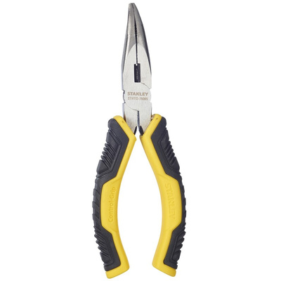 Stanley Long Nose Pliers, 150 mm Overall, Straight Tip