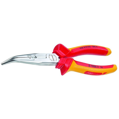 Gedore 2910845 Long Nose Pliers, 200 mm Overall, Straight Tip, VDE/1000V