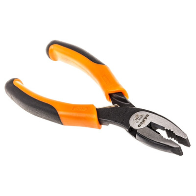 Bahco Combination Pliers, 160 mm Overall, Straight Tip, 33mm Jaw
