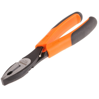 Bahco Combination Pliers, 200 mm Overall, Straight Tip, 39mm Jaw