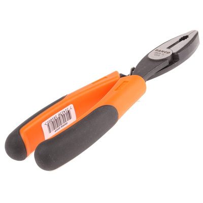 Bahco Combination Pliers, 200 mm Overall, Straight Tip, 39mm Jaw