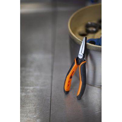 Bahco Flat Nose Pliers, 140 mm Overall, Straight Tip, 40mm Jaw