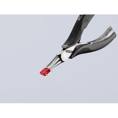 Knipex 35 12 Electronics Pliers, Flat Nose Pliers, 115 mm Overall, Flat, Straight Tip, 22.5mm Jaw, ESD