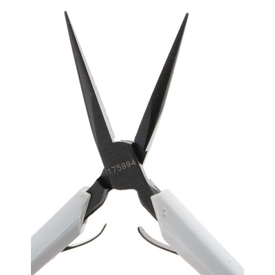 Facom Long Nose Pliers, 140 mm Overall, Straight Tip, 35mm Jaw