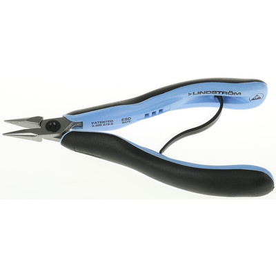 Lindstrom Electronics Pliers, Round Nose Pliers, 146.5 mm Overall, Straight Tip, 20mm Jaw, ESD