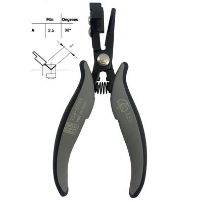 RS PRO Forming Pliers, 158 mm Overall, 37mm Jaw, ESD