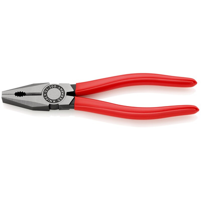 Knipex Combination Pliers, 200 mm Overall, Straight Tip