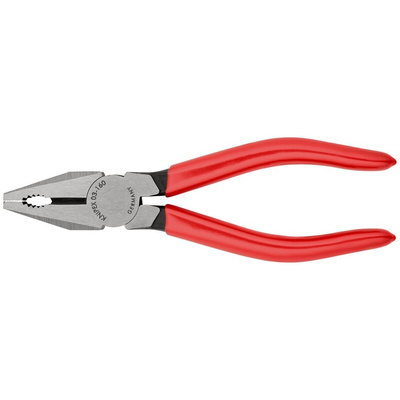 Knipex Combination Pliers, 160 mm Overall, Straight Tip