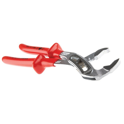 Knipex Alligator® Water Pump Pliers, 300 mm Overall, Flat, Straight Tip, VDE/1000V, 46mm Jaw