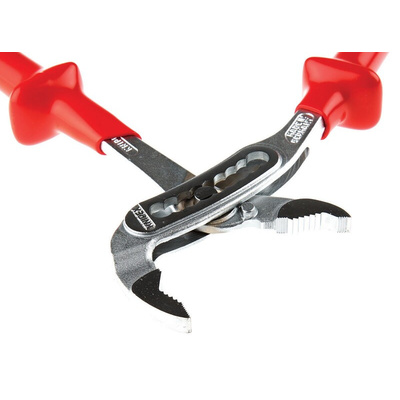 Knipex Alligator® Water Pump Pliers, 300 mm Overall, Flat, Straight Tip, VDE/1000V, 46mm Jaw