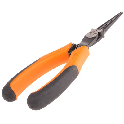 Bahco Round Nose Pliers, 140 mm Overall, 37mm Jaw