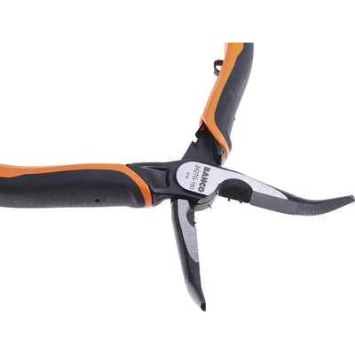 Bahco Long Nose Pliers, 160 mm Overall, Straight Tip, 46mm Jaw