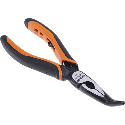 Bahco Long Nose Pliers, 160 mm Overall, Straight Tip, 46mm Jaw