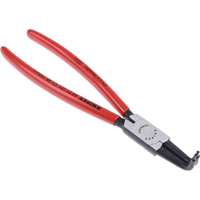Knipex Circlip Pliers, 215 mm Overall, Angled Tip
