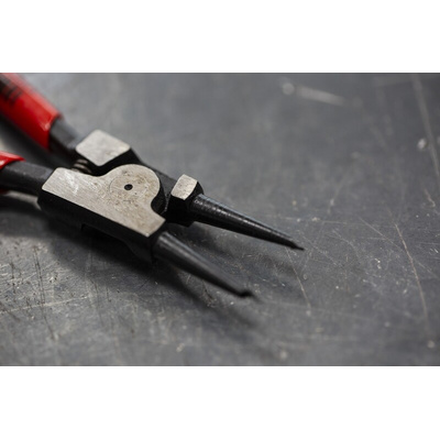 Knipex Circlip Pliers, 140 mm Overall, Straight Tip