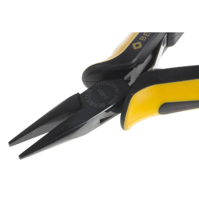 Bernstein Long Nose Pliers, 130 mm Overall, Straight Tip, ESD