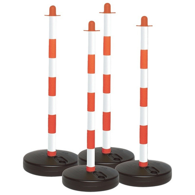 Brady Red & White Barrier, Post Kit includes: Base