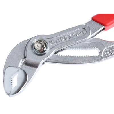 Knipex Cobra® Water Pump Pliers, 250 mm Overall, Flat, Straight Tip, 46mm Jaw