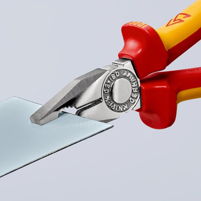 Knipex Combination Pliers, 160 mm Overall, Straight Tip, VDE/1000V