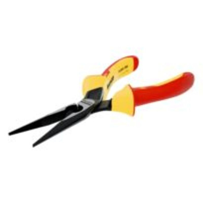Bahco Long Nose Pliers, 200 mm Overall, Straight Tip, VDE/1000V, 72mm Jaw