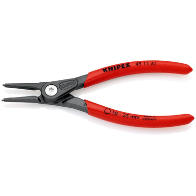 Knipex Circlip Pliers, 140 mm Overall, Straight Tip