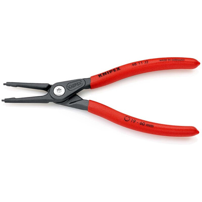 Knipex Circlip Pliers, 180 mm Overall, Straight Tip