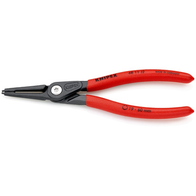 Knipex Circlip Pliers, 180 mm Overall, Straight Tip