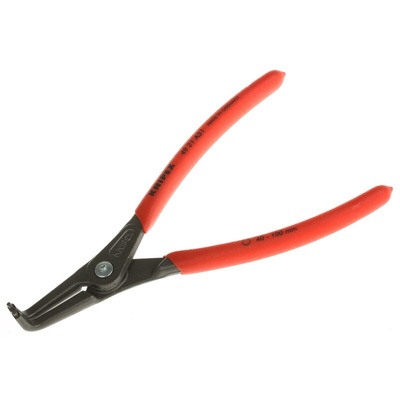 Knipex Circlip Pliers, 210 mm Overall, Angled Tip