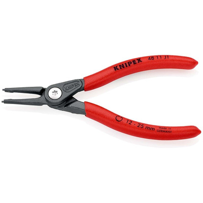 Knipex Circlip Pliers, 140 mm Overall, Straight Tip
