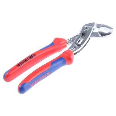 Knipex Alligator® Water Pump Pliers, 180 mm Overall, Flat, Straight Tip, 36mm Jaw