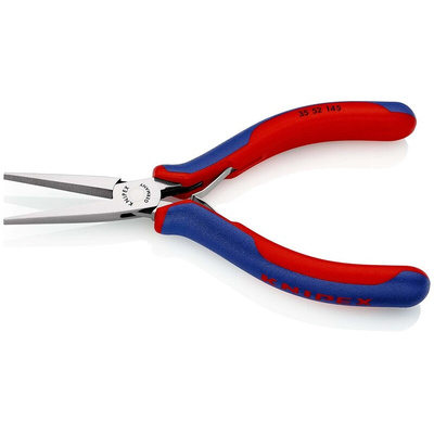 Knipex 35 52 Long Nose Pliers, 145 mm Overall, Flat, Straight Tip, 40mm Jaw