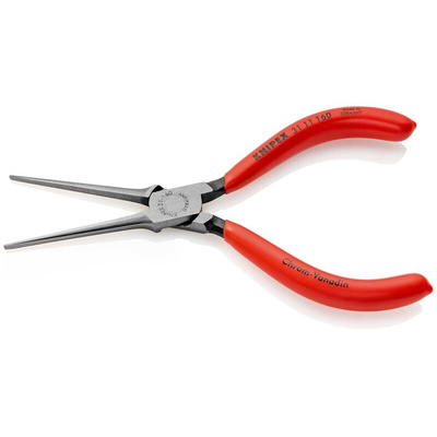 Knipex 31 11 Long Nose Pliers, 160 mm Overall, Straight Tip, 55mm Jaw