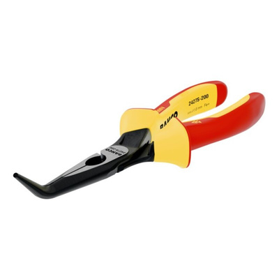 Bahco Long Nose Pliers, 200 mm Overall, Straight Tip, 70mm Jaw