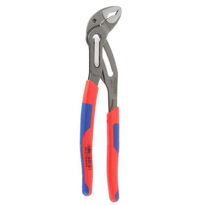 Knipex Cobra® Water Pump Pliers, 250 mm Overall, Flat, Straight Tip, 46mm Jaw