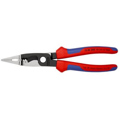 Knipex Combination Pliers, 200 mm Overall, Straight Tip