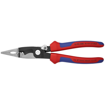 Knipex Combination Pliers, 200 mm Overall, Straight Tip
