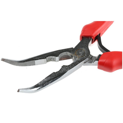 Facom 195.A Long Nose Pliers, 200 mm Overall, Bent Tip, 69mm Jaw